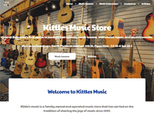 Tablet Screenshot of kittlesmusicstore.com